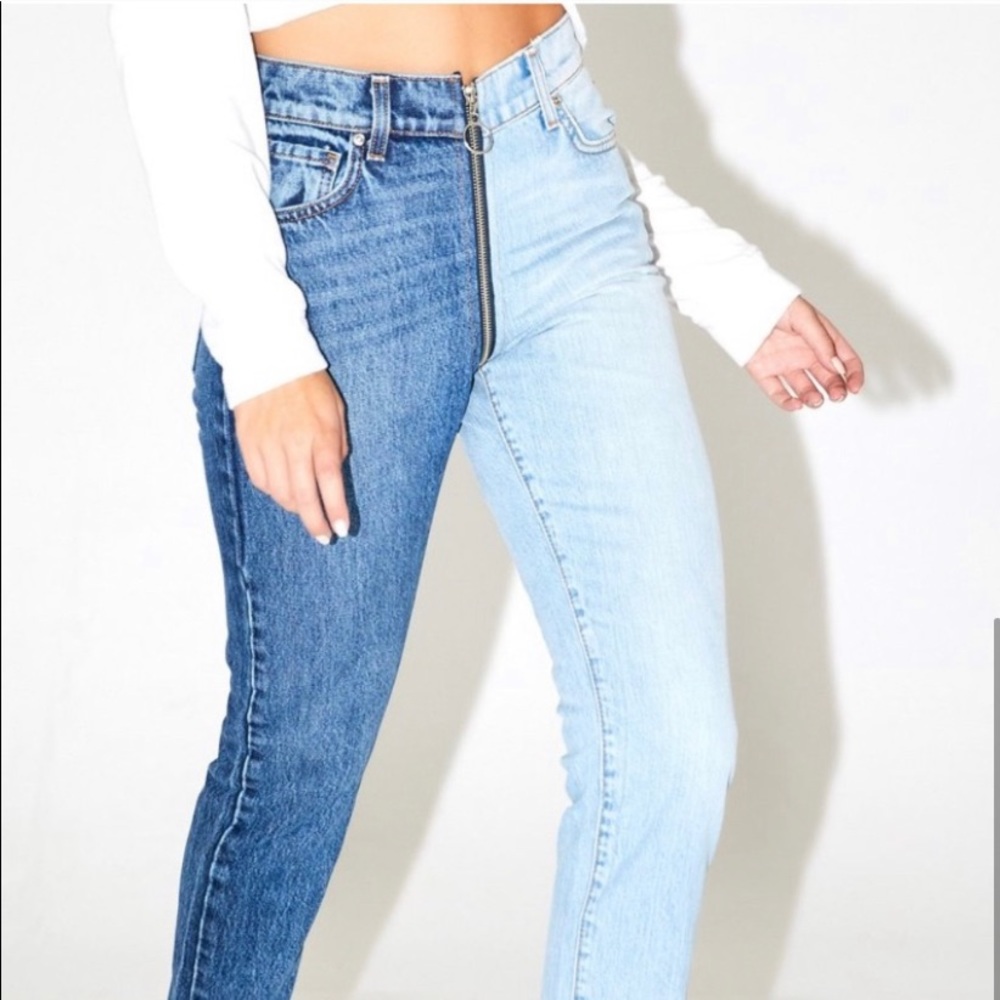 NWT REVICE two toned denim jeans!